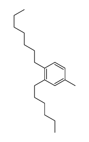 1-heptyl-2-hexyl-4-methylbenzene Structure