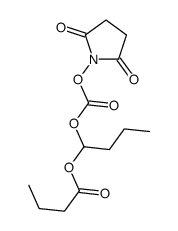 1-(2,5-dioxopyrrolidin-1-yl)oxycarbonyloxybutyl butanoate Structure