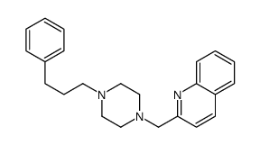 2-[[4-(3-phenylpropyl)piperazin-1-yl]methyl]quinoline Structure