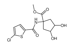 methyl 1-[(5-chloro-thiophen-2-yl)-carbonylamino]-3,4-dihydroxy-cyclopentane-1-carboxylate Structure