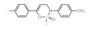 2H-1,3,2-Oxazaphosphorine,2-chloro-6-(4-chlorophenyl)-3,4-dihydro-3-(4-methylphenyl)-, 2-oxide picture