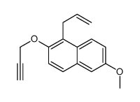 6-methoxy-1-prop-2-enyl-2-prop-2-ynoxynaphthalene结构式
