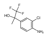 2-(4-Amino-3-chlorophenyl)-1,1,1-trifluoropropan-2-ol Structure