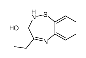 4-ethyl-2,3-dihydro-1,2,5-benzothiadiazepin-3-ol结构式