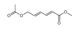 methyl 6-acetyloxyhexa-2,4-dienoate结构式