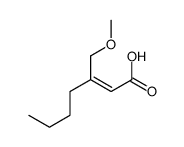 3-(methoxymethyl)hept-2-enoic acid Structure