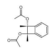 7,8t-Diacetoxy-7r,8c-dimethyl-bicyclo(4,2,0)octatrien-(1,3,5) Structure