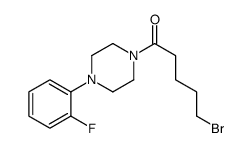5-bromo-1-[4-(2-fluorophenyl)piperazin-1-yl]pentan-1-one结构式