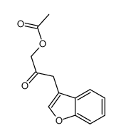[3-(1-benzofuran-3-yl)-2-oxopropyl] acetate Structure