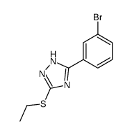 5-(3-bromophenyl)-3-ethylsulfanyl-1H-1,2,4-triazole结构式