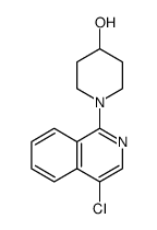 4-Piperidinol, 1-(4-chloro-1-isoquinolinyl)结构式