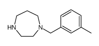 1H-1,4-Diazepine, hexahydro-1-[(3-methylphenyl)methyl] Structure