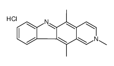 2,5,11-trimethyl-6H-pyrido[4,3-b]carbazol-2-ium,chloride Structure