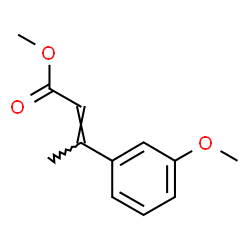 Methyl (2E)-3-(3-methoxyphenyl)-2-butenoate结构式