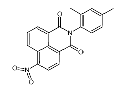 2-(2,4-dimethylphenyl)-6-nitro-1H-benz[de]isoquinoline-1,3(2H)-dione结构式
