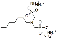 [(heptylimino)bis(methylene)]bisphosphonic acid, ammonium salt结构式