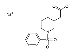 sodium 6-[methyl(phenylsulphonyl)amino]hexanoate结构式