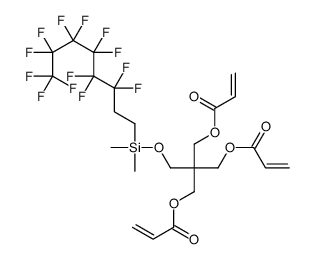 2-[[[dimethyl(3,3,4,4,5,5,6,6,7,7,8,8,8-tridecafluorooctyl)silyl]oxy]methyl]-2-[[(1-oxoallyl)oxy]methyl]-1,3-propanediyl diacrylate Structure