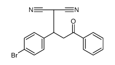 Propanedinitrile, 2-[1-(4-bromophenyl)-3-oxo-3-phenylpropyl] Structure