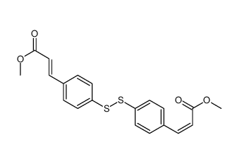 Dimethyl (2E,2'E)-3,3'-(disulfanediyldi-4,1-phenylene)bisacrylate结构式