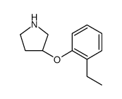 Pyrrolidine, 3-(2-ethylphenoxy)-结构式