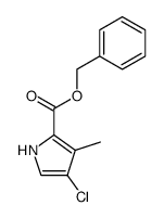 4-Chloro-3-methyl-1H-pyrrole-2-carboxylic acid benzyl ester结构式