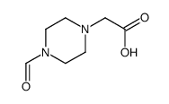 (4-Formyl-1-piperazinyl)acetic acid结构式