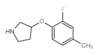 3-(2-Fluoro-4-methyl-phenoxy)-pyrrolidine Structure