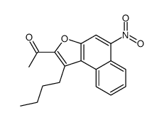 1-(1-butyl-5-nitrobenzo[e][1]benzofuran-2-yl)ethanone Structure