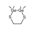 2,2,3,3-tetramethyl-2,3-digerma-1,4-dithiane结构式