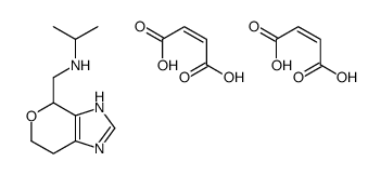 (E)-but-2-enedioic acid,N-(1,4,6,7-tetrahydropyrano[3,4-d]imidazol-4-ylmethyl)propan-2-amine结构式