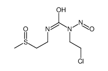 N'-(2-chloroethyl)-N-(2-(methylsulfinyl)ethyl)-N'-nitrosourea Structure