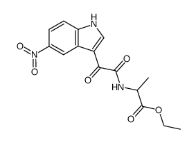 2-[2-(5-Nitro-1H-indol-3-yl)-2-oxo-acetylamino]-propionic acid ethyl ester Structure