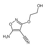 5-amino-3-(2-hydroxy-ethoxy)-isoxazole-4-carbonitrile Structure