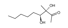 (3S,4S)-3,4-Dihydroxy-3-methyl-nonan-2-one结构式