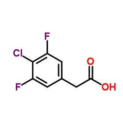 (4-Chloro-3,5-difluorophenyl)acetic acid结构式