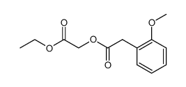 (2-Methoxy-phenyl)-acetic acid ethoxycarbonylmethyl ester Structure