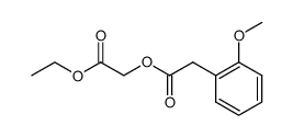 (2-Methoxy-phenyl)-acetic acid ethoxycarbonylmethyl ester结构式