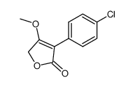 3-(4-chlorophenyl)-4-methoxy-5H-furan-2-one结构式