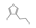 3-Iod-4-(2-iodethyl)furan结构式