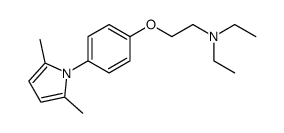 1-[4-(2-diethylamino-ethoxy)-phenyl]-2,5-dimethyl-pyrrole结构式