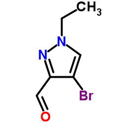 4-Bromo-1-ethyl-1H-pyrazole-3-carbaldehyde structure