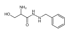 2-Amino-3-hydroxy-propionic acid N'-benzyl-hydrazide Structure