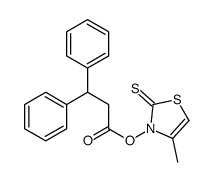 (4-methyl-2-sulfanylidene-1,3-thiazol-3-yl) 3,3-diphenylpropanoate Structure