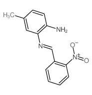1,2-Benzenediamine,4-methyl-N2-[(2-nitrophenyl)methylene]- Structure