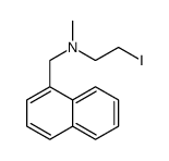 2-iodo-N-methyl-N-(naphthalen-1-ylmethyl)ethanamine结构式