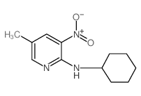 N-Cyclohexyl-5-methyl-3-nitropyridin-2-amine structure