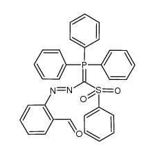 2-formyl-phenylazo(phenylsulphonyl)methylenetriphenylphosphorane结构式