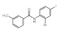 N-(2-Bromo-4-fluorophenyl)-3-methylbenzamide structure