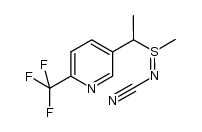 N-[Methyl[1-[6-(trifluoromethyl)-3-pyridinyl]ethyl]-λ4-sulfanylidene]cyanamide Structure